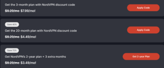 NordVPN Coupons  – 45% Instant Discount